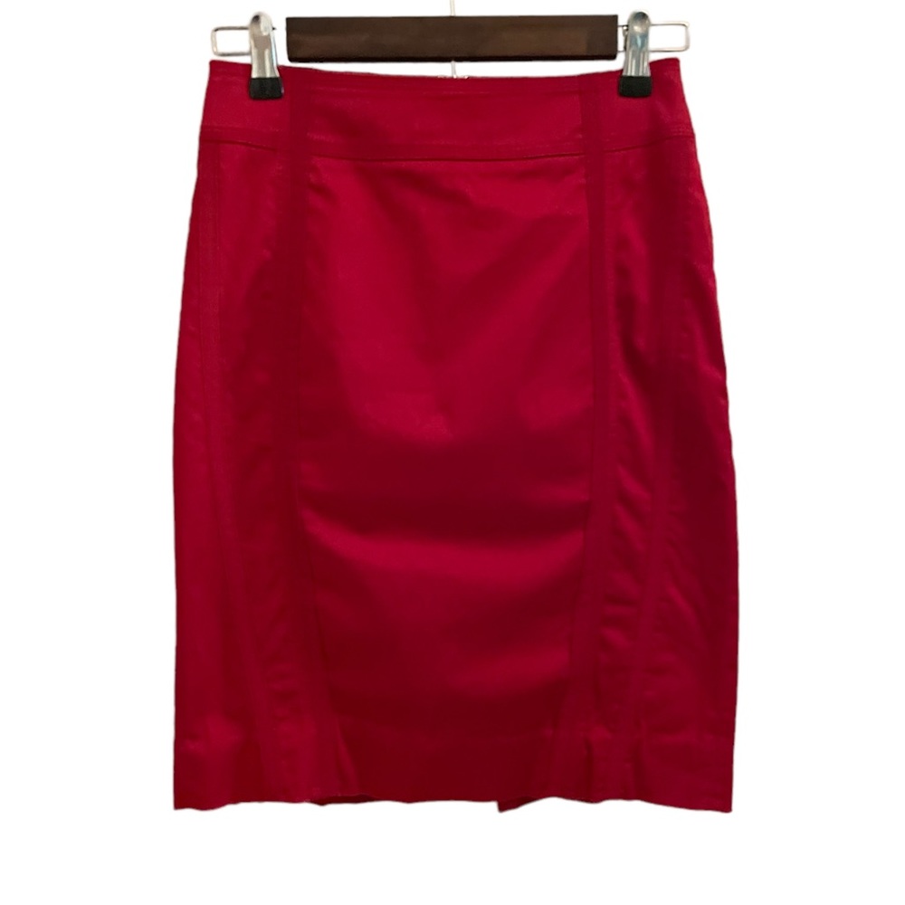White House Black Market Red Skirt size 0